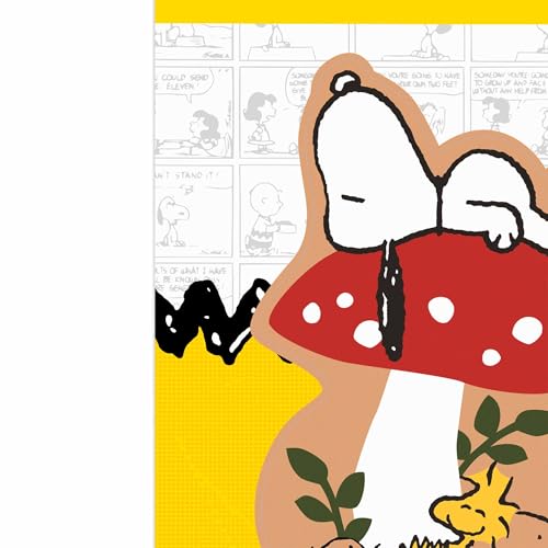 Image of Peanuts Snoopy Mushroom Adhesive Vinyl Decal - Cute Snoopy Sticker for Car, Water Bottle or Laptop