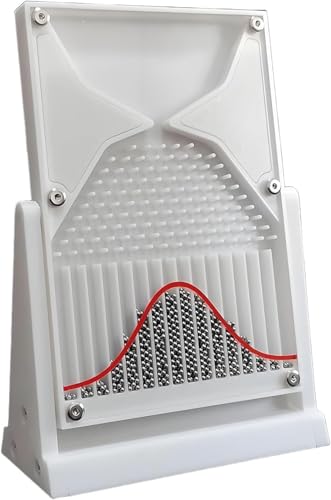Galton Board, Desk Probability Demonstration Model with Bell Curve, Physics Lab Teaching Tool, Probability Demonstration Model, for School Laboratory Teaching and Random Distribution