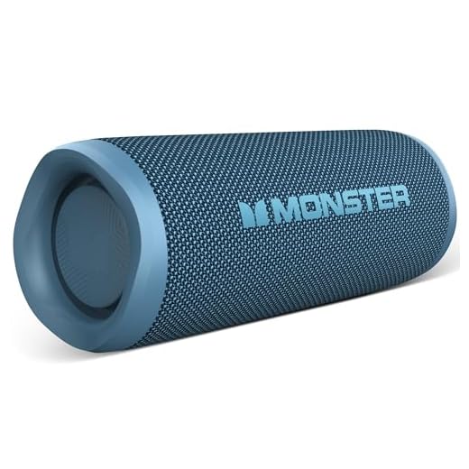 Monster S620 Bluetooth Speaker, Wireless Portable Outdoor Bluetooth Speakers, 60W True Wireless Stereo IPX8 Waterproof, Dual PairingBluetooth 5.4 Built-in Mic, Perfect for Home, Blue