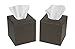 J JACKCUBE DESIGN JackCubeDesign Square Tissue Box Cover Holder Case Cover Holder Box Napkin Holder Organizer Stand(Set of 2, Brown, 5.4 X 5.4 X 5.6 inches)- :MK272AA
