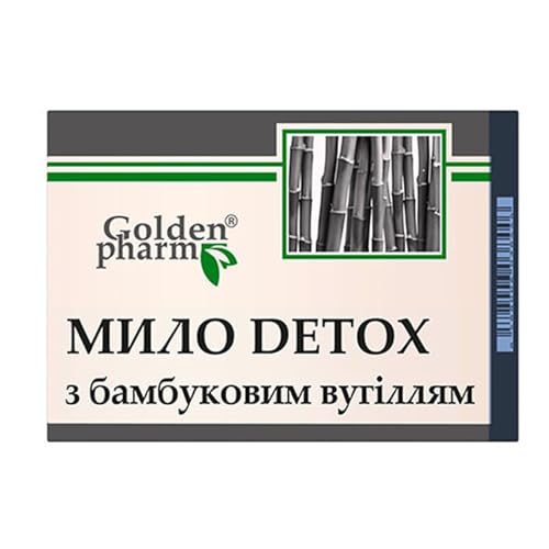 Golden Pharm Jabón en barra de 70 g de desintoxicación con carbón de bambú natural antiséptico