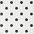 Bedrosians Le Cafe 1" Matte Porcelain Mosaic Tile - Deco Design 3 (10-Pack, 8.4 SF)