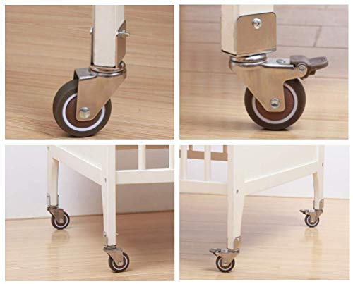 Roulettes en caoutchouc solide 1,5" pivotant - 4