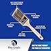 Pro Grade, Paint Brushes, 5-Piece, Paint Brush Set: Flat & Angle Brushes for Latex and Oil Paints, Stains, Interior & Exterior Home Improvement