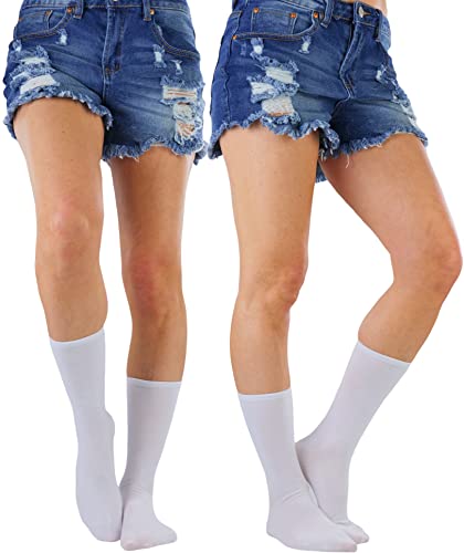 Image of ToBeInStyle Women's Pack of 6 or 12 Fashion Printed Crew Socks