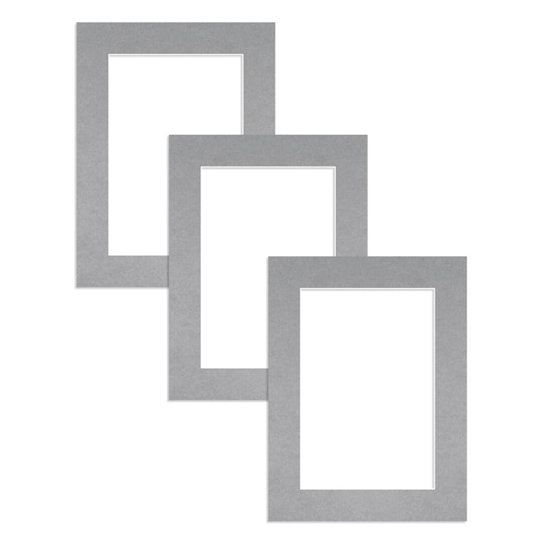 Alison Kingsgate 24X18 Silver Picture Mount - 18X12 Aperture - Pack 3 — image 1