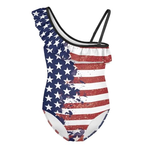Girls One Piece Swimsuit Ruffle Quick-Dry Swimwear 3-14 Y Summer Beach Bathing Suit Pool Outfits