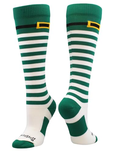 MadSportsStuff Leprechaun St. Patty's Softball Socks Soccer Socks for St. Patrick's Day