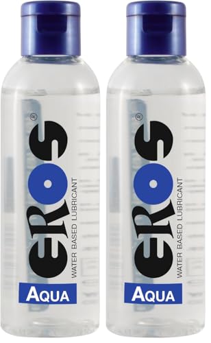 Eros 60521 Eros Aqua Water Based Lubricant Flasche 100 Ml (Paquete de 2)