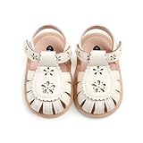 Ohwawadi Baby Girl Sandals Summer Fashion Wedding Dress Flats Shoes Soft Sole Closed Toe Beach Casual Sandal Infant Newborn Crib Shoes