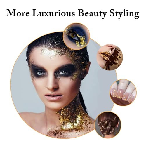 KINNO Gold Leaf Sheets,100 Sheets 3.15" by 3.35" Rose Gold Gilding Gold Foil for Paintings, Arts Crafts, Nail Deco, Furniture