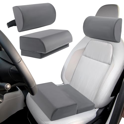 HOMBYS BBL Pillow for Driving After Surgery, Foam Brazilian Butt Lift Recovery Seat Cushion & Backrest Set for Brazilian Butt Lift, Post Surgery Lifting Seat Cushion for Car
