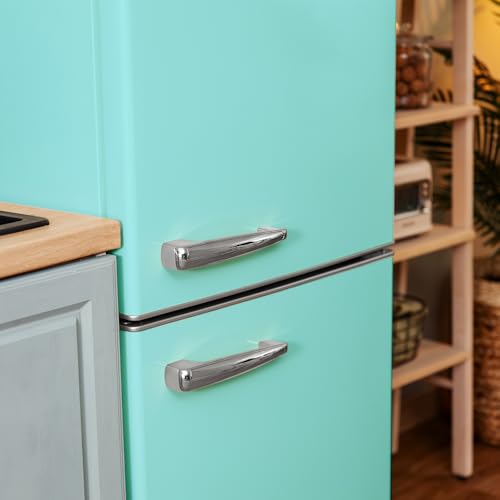 Cecotec Frigorífico Retro Combi 300 L Bolero CoolMarket Combi Origin 300 Green E. Altura 191,5cm y 60 Ancho, Control de Temperatura, Tirador Cromado y Bandejas de Cristal, Verde - imagen 7