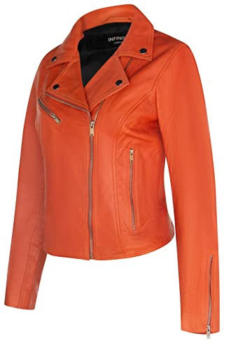 Ladies Leather Jacket Classic Biker Style Real Leather Womens Jacket2