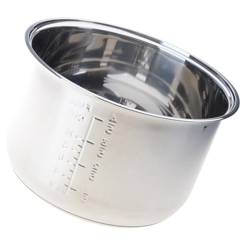Cuenco antiadherente de acero inoxidable 304 grueso para olla arrocera doméstica, calefacción uniforme de ollas interiores, pieza de repuesto para olla arrocera de calefacción uniforme