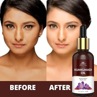 INTIMIFY Kumkumadi Tailam For Face, Kumkumadi Face Oil For Glowing Skin, Face Serum For Wrinkles, Whitening, Lightening & Pigmentation (15 ml) Pack of 1