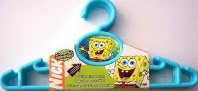 Cintres Bob l'éponge Nickelodeon lot de 4 anti glisse pour penderie enfant