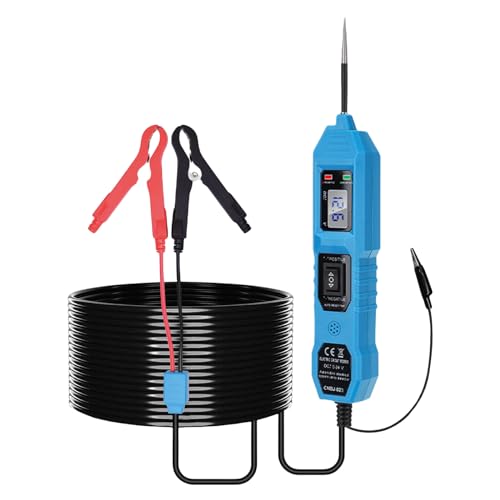 Vegena Kit de sonda de circuito de potencia, probador de circuito de 6 a 24 V, probador de circuito automotriz Em285, probador de voltaje, probador eléctrico de coche, herramienta de diagnóstico de