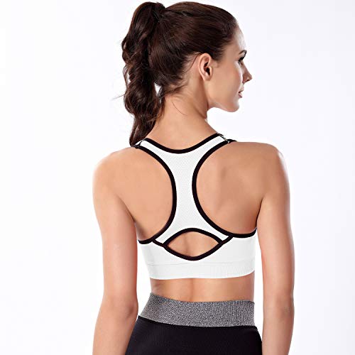 Double Couple Women Racerback Sports Bras for Women High Impact Workout Yoga Gym Fitness Bra2