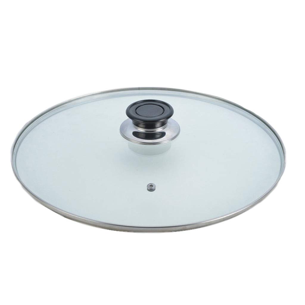Couvercle,Couvercles de casserole couvercle de casserole en verre trempé couvercle de casserole à vapeur couvercle de casserole Transparent ménage couvercle de casserole de remplacement univ