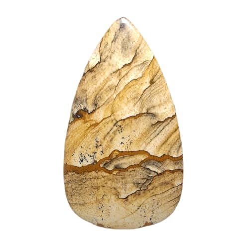 Jaspe naturel en poire pour créer votre bague et pendentif fait main en DIY