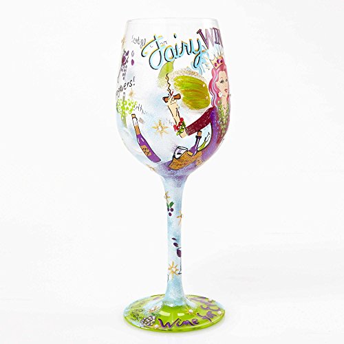 Designs By Lolita “Fairy Wine Mother” Hand-Painted Artisan Wine Glass, 15 Oz. #TOP1