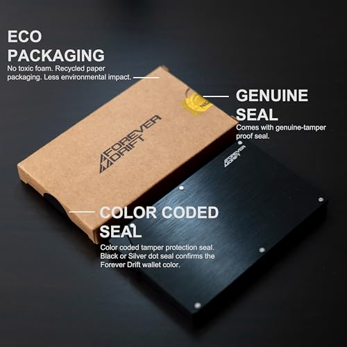 Pop Up Card Holder Slim Minimalist Metal RFID Blocking Wallet for Men or Women (Black)3