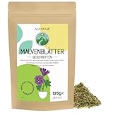 Alpi Nature Malva Tisana 125g, Foglie di Malva Essiccate e Tagliate, Tè Sfuso per Infusi