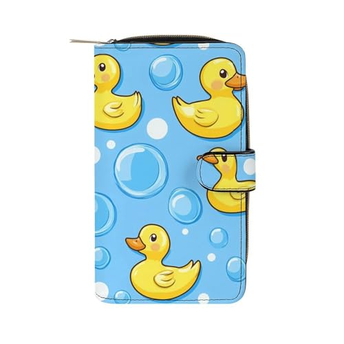 Ducks Womens PU Leather Wallet Long Purse Clutch Organizer for Office Travel