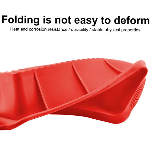 Bulfyss Silicone Bread & Loaf Pan Moul, Fruit Cake, Pastry Making Pan (26x13.5x6cm, Red)
