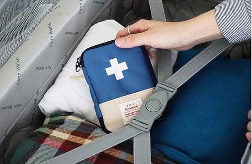 Image of First Aid Bag,Empty First Aid Pouch,Mini Portable Medical Bag for Outdoor Camping Hiking Travel Emergency,Multifunction Emergency Medicine Storage Bag-7x5 inch (Blue, 3)