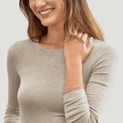 Silpada 'Harmonious' Chain Bracelet in Sterling Silver, 7.5"3