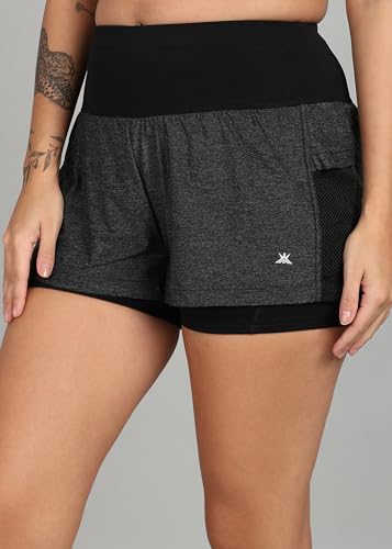 Image of Kobo Women Seamless Solid Tight Fit Running Cycling Gym Shorts (Imported)