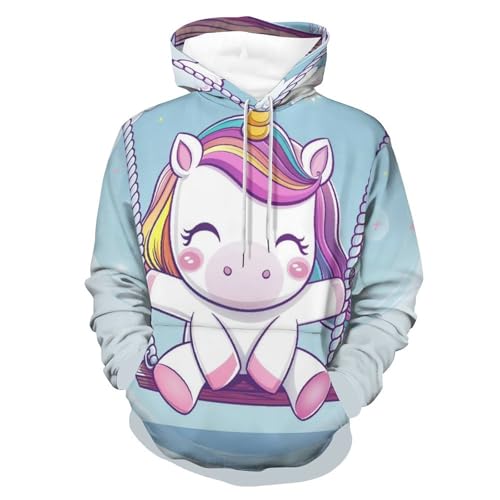 Hoodie manches longues licorne, finissez-en avec le froid grâce au sweatshirt S