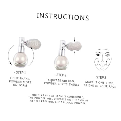 Spray illuminateur pailleté pour visage fatigué, solution éclat immédiat