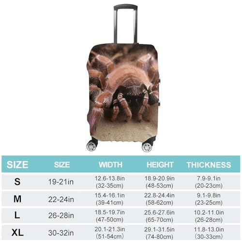 Large Mexican Pink Tarantula Luggage Cover, Washable Elastic Suitcase Cover Protector Fit 18-32 Inch Luggage2