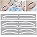 Eyebrow Stencil, Silicone Disposable Skin‑Friendly Eyebrow Stencil Kit Hygienic Convenient Easy to Use Eyebrow Shaping Stencils for Microblading Artist to Shape and Position