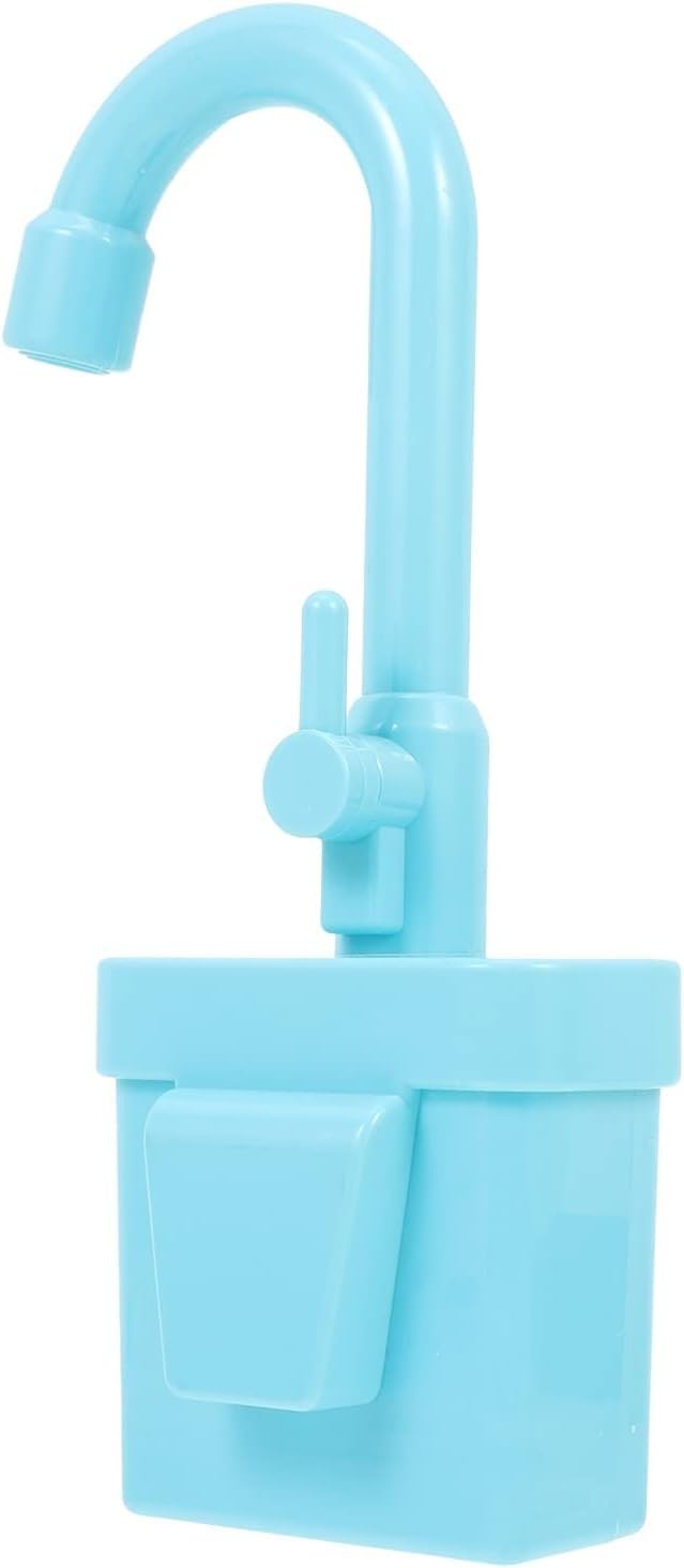Kids Kitchen Sink Toys Dishwasher Playing Toy Automatic Faucet Accessory Artificial Water Faucet Model — image 1