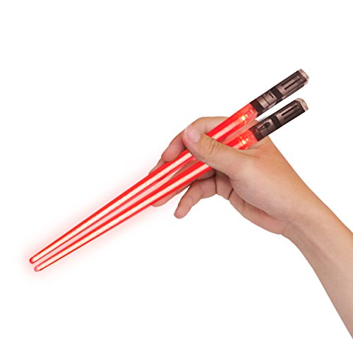 Sabers Chop Lightsaber Led Light Up Star Wars Chopsticks 1 Pair Darth Red
