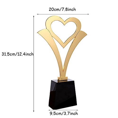 ELF l'amour en Forme De Coeur Trophée Cristal Métal Trophée événement De Charité Cadeau Festival du Film Sport Prix… - Image 7