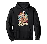 Photo Gallery pinup tiki paradise felpa con cappuccio Photo Gallery pinup tiki paradise felpa con cappuccio