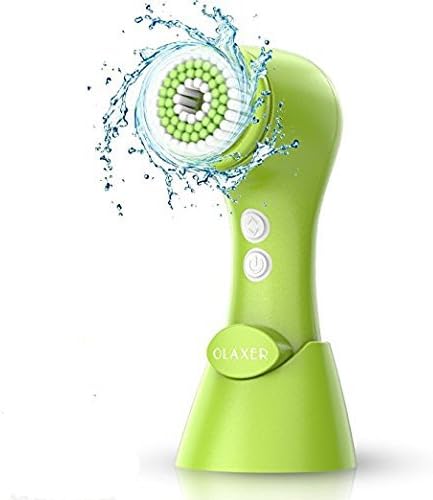 Facial Cleansing Brush, OLAXER Two Rotating Speed Face Scrubber Exfoliator Cleaning Brush Powered by 2xAA Batteries