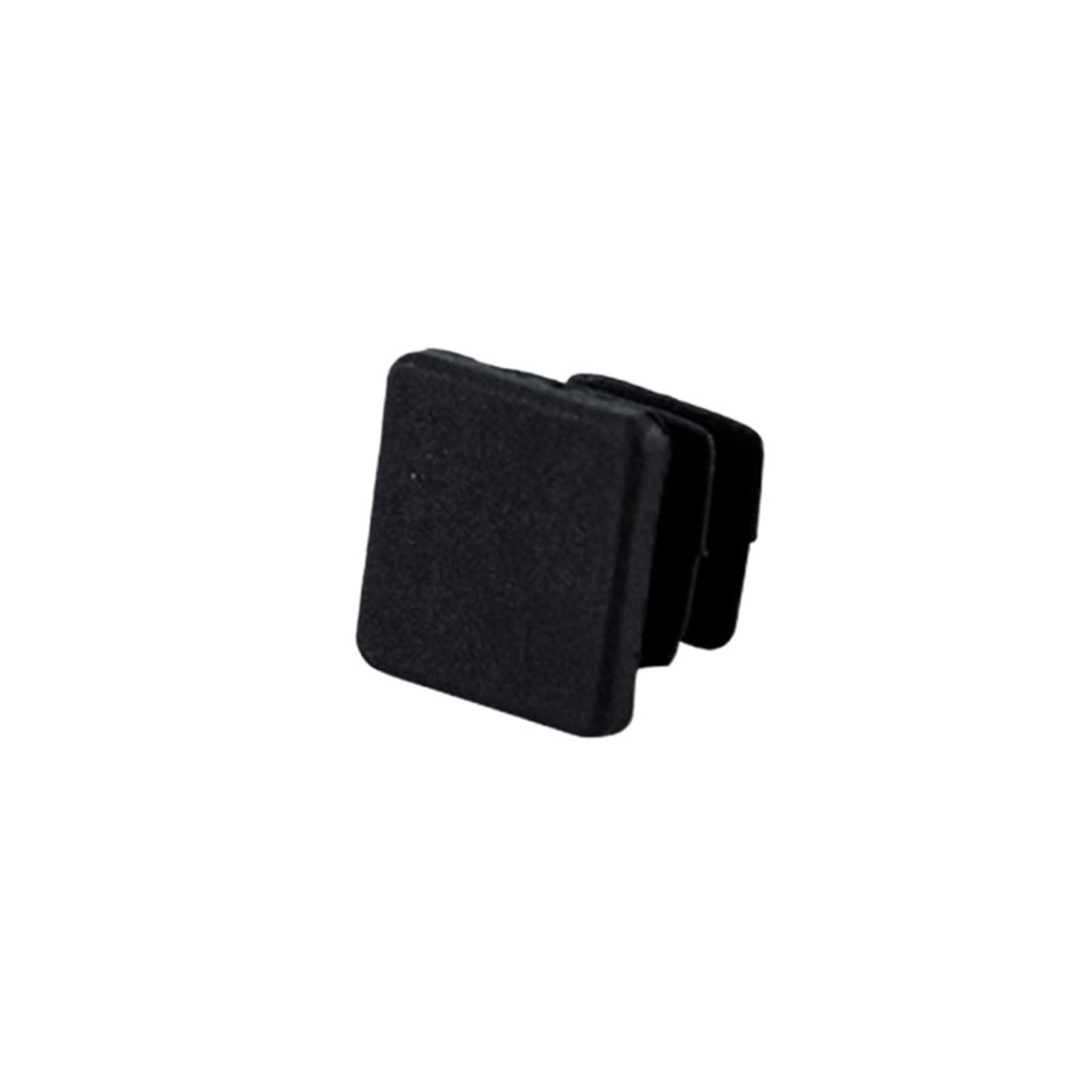 20PC Black Ssquare/Rectangle Plastic Blanking End Cap Tube Pipe Inserts Plug Bung Insert Stopper For Chair Leg Tapon Tubo For Pipe(13x13mm)