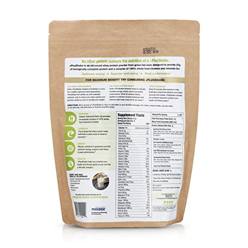 Greens+ Plusshake Vanilla Whey Protein And Organic Green Superfood | Grass Fed | 27G, 1.5 Lb Bag #TOP1