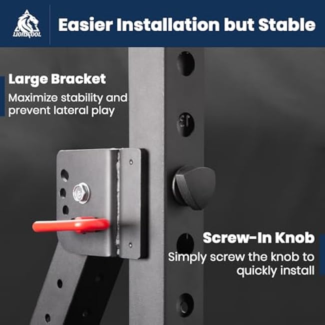 LIONSCOOL Dual Function Lever Arm Belt Squat Attachment - Versatile Home Gym Accessory for Strength Training with 400lbs Capacity, Easy Installation