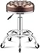Robotowe stołki do stołka roboczego ROLLING STOTOL SWOIVE SKLEAK ROLLING SALON SALOT Do Masażu Salon Tattoo Home Office (Color : Brown)