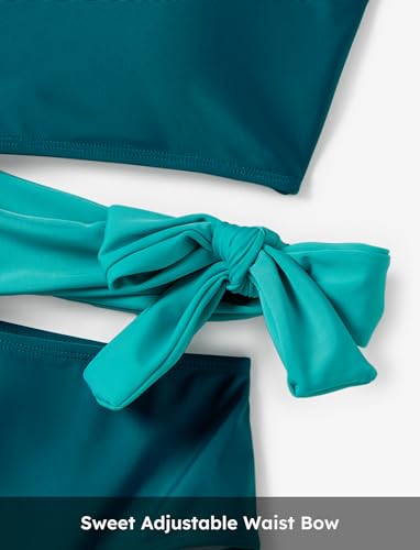 Image of PATPAT Family Matching Swimsuits: Mommy and Me One Shoulder Colorblock Bathing Suits One Piece Swimwear Sets