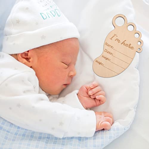 TOYANDONA 13 Pcs Milestone Mensal de Madeira Cartões Bebê Milestone Discs Newborn Fotografia Adereço