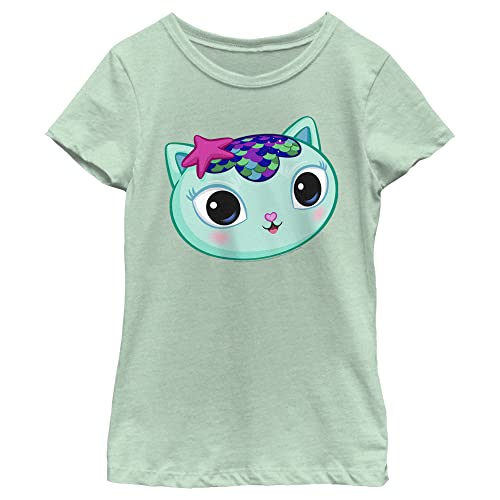 DreamWorks Gabby's Dollhouse Girl's Mercat Big Face T-Shirt