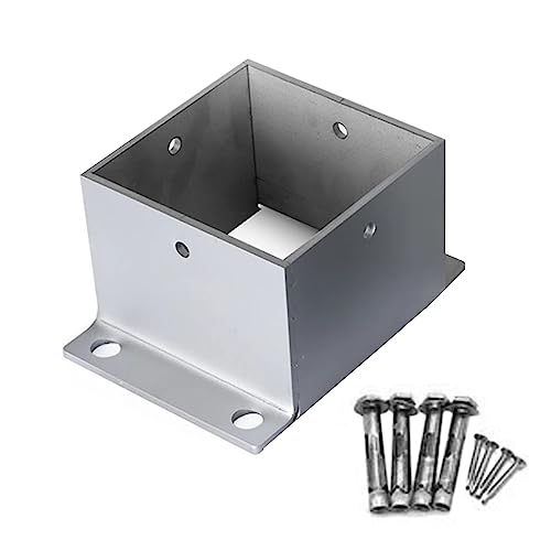 Ancoraggio della base della posta di Decking, flangia dell'acciaio inossidabile con il corredo dell'installazione per il sostegno sicuro della struttura